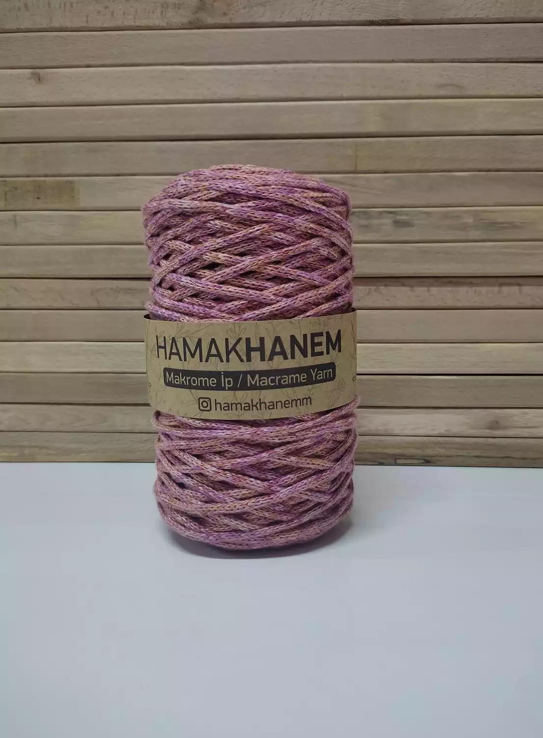 Makrome ip (Pembe alaca) 5mm